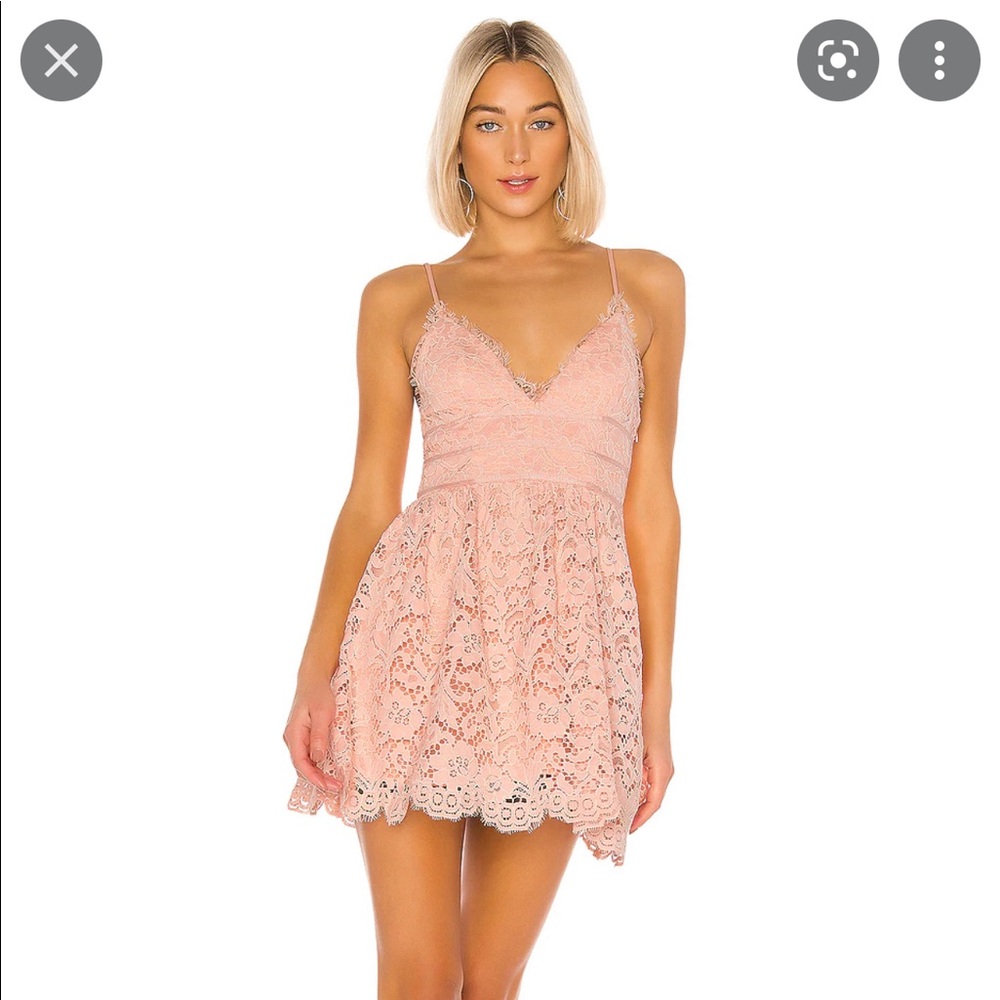 NWT NBD pink lace dress size XL